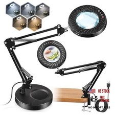 12X Magnifying Glass with Light and Stand