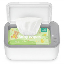 Baby Wipe Warmer 3-Level Temp Control Silent Heating Large White