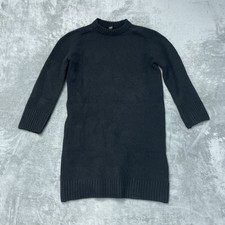 Dalia Women's XS Sweater Dress Black Wool Blend H0979