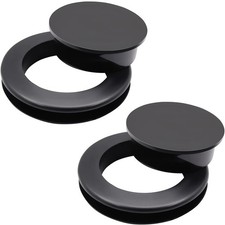 2 Pieces 2 Inch Silicone Umbrella Hole Ring Plug and Cap Set for Glass Outdoo...