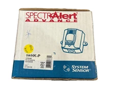 System Sensor SWHK-P Fire Alarm Outdoor Strobe Wall White Plain (NEW IN BOX)