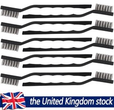 10Pcs Small Stainless Steel Wire Brush Set DIY Paint Rust Removal Cleaning Tool