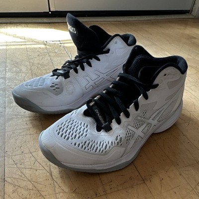 ASICS Sky Elite Men s Basketball Mid Top Lace Up Athletic Sneakers White/Black