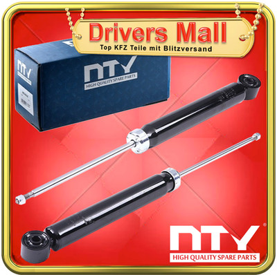 2x NTY Stoßdämpfer Gasdruck Hinten AUDI A3 VW Golf Passat SKODA Octavia II SEAT