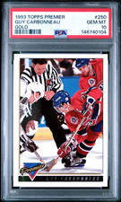 1993 TOPPS PREMIER GUY CARBONNEAU GOLD #250 HOF MONTREAL CANADIENS PSA 10