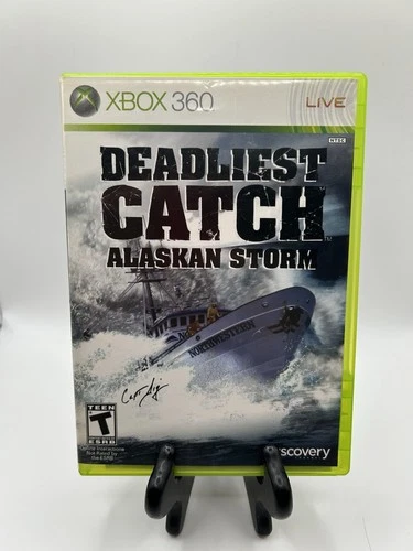 Deadliest Catch: Alaskan Storm (Microsoft Xbox 360, 2008) Complete CIB Tested