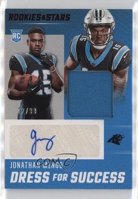 2023 Panini Rookies & Stars Dress For Success 72/99 Jonathan Mingo Auto RC 18em