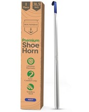 Shoe Horn Long Handle for Seniors - Long Handled Shoe Horn for Boots 31.5" Navy