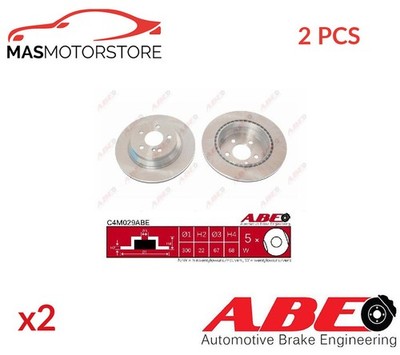 BREMSSCHEIBEN SATZ PAAR ABE C4M029ABE 2PCS I FÜR MERCEDES-BENZ E-CLASS,CLS