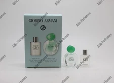 Giorgio Armani EDT+EDP 0.17oz(5ml) 2pc mni splash set for men and women