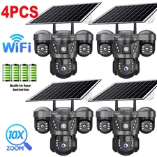 Camara De Seguridad Solar Inalambricas Para Exterior Con Vision Nocturna y Audio