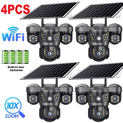 Camara De Seguridad Solar Inalambricas Para Exterior Con Vision Nocturna y Audio
