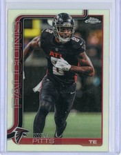 2025 Topps Chrome NFL Football #14 Kyle Pitts Refractor Card