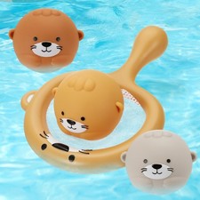 4Pcs Ocean Animal Bath Toy Fish Bath Tub Toy for Bathrooms, Multicolor