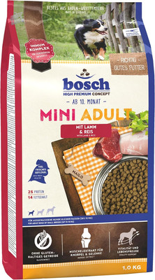 bosch HPC Mini Adult | with lamb and rice | dry dog food adult breeds 