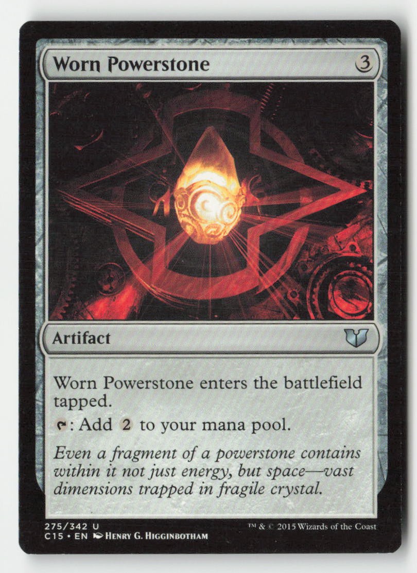 Worn Powerstone 275 Uncommon Commander 2015 Magic: The Gathering Lightly Played