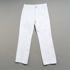 Vintage Levi's Sta-Prest Pants Jeans 30 x 28 White USA 70s Big E Black Tag