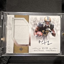 Michael Thomas Panini 2016 National Treasures Saints RMS Auto Mem 43/49