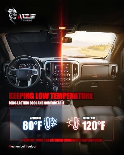  Windshield Sun Shade Compatible with Bronco 2/4 Door 2021-2025, Foldable 