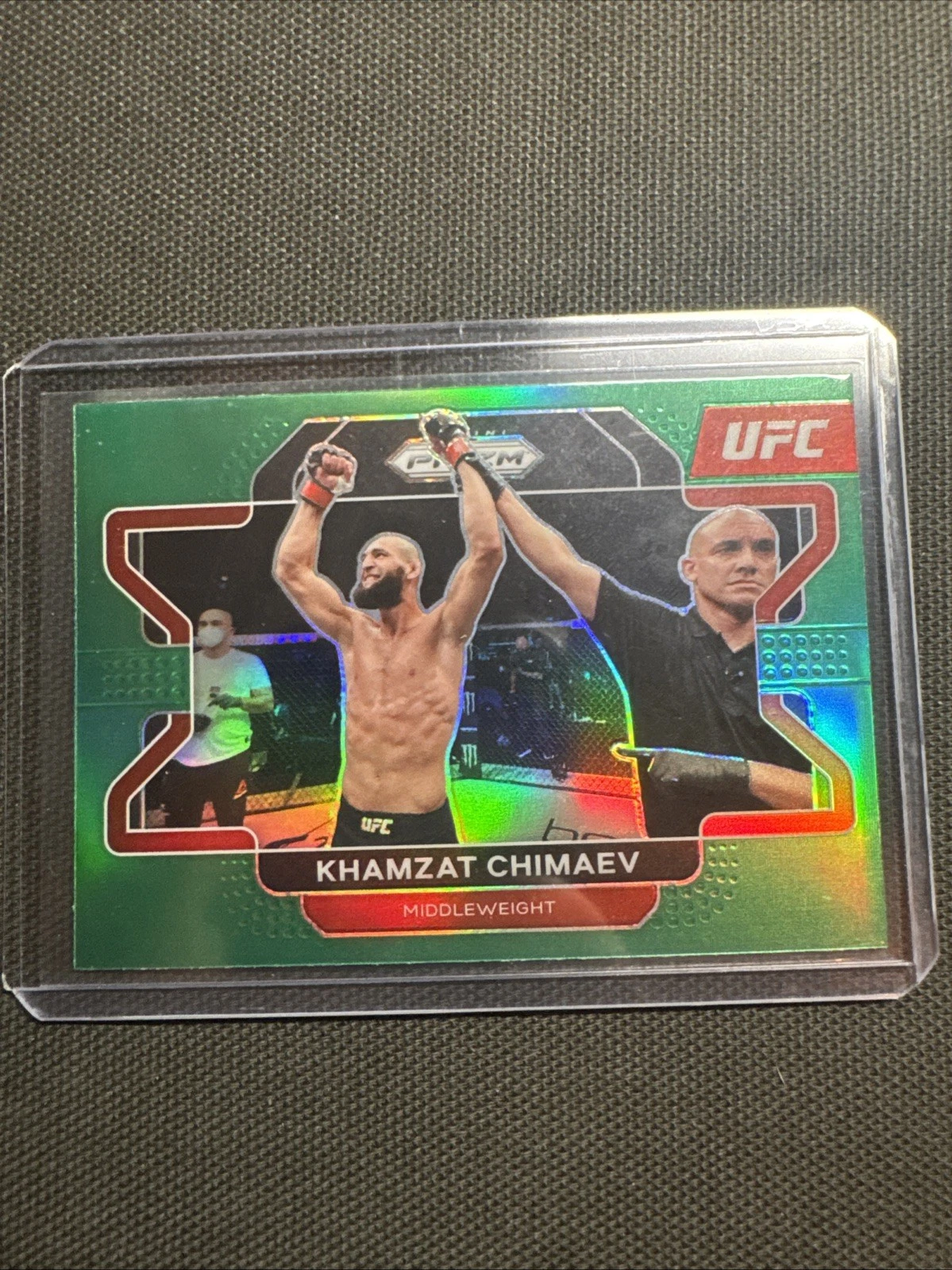 2022 Panini Prizm UFC Green Prizm Khamzat Chimaev #94
