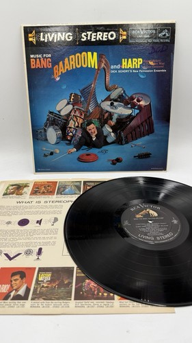 Dick Schory's New Percussion Ensemble Music For Bang Baaroom & Harp 1st Press LP - Imagen 1 de 23