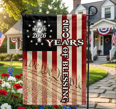 250 Years of Blessing Flag, 1776 2026 We The Peopl House Flag, Garden Flag