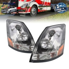 For Volvo Vnl 2004-2017 Semi Truck Chrome Projector Halogen Headlight Leftright