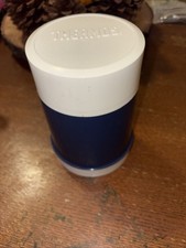 Thermos 10 oz Food Container- Vintage Blue Insulated Food Soup Lunch Hot Cold