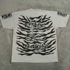 VTG World Bowhunters Shirt Mens X-Large Gray All Over Print Ted Nugent Lee 90s