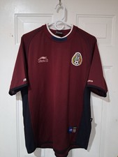 VTG 2002 Atletica Mexico Burgundy World Cup Jersey Mens Size XL