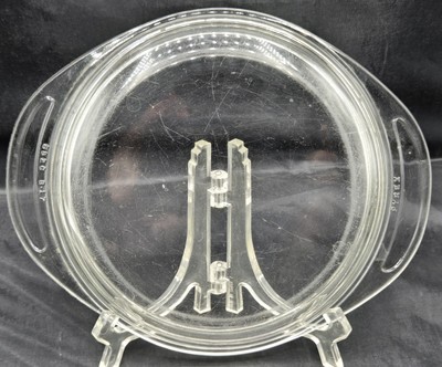 Vintage Pyrex 682C-B17 Clear Glass Lid W/ Handles for Casserole Dish