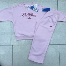 Girls Adidas Tracksuit Age 6-7  Years-Pink-  BNWT