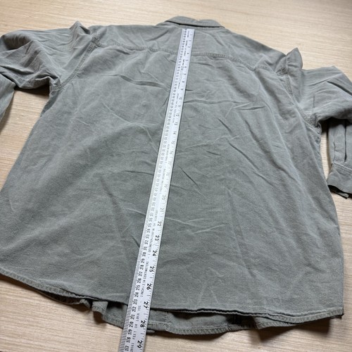 Vintage Guess Jeans 90s Western Made in USA Men’s Large Shirt Snap Canvas - Picture 6 of 10