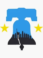 Philadelphia Phillies City Scape Sticker MLB Baseball Die Cut Laminated