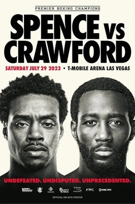 Spence vs Crawford Premier Boxing Champions Fight Event Poster