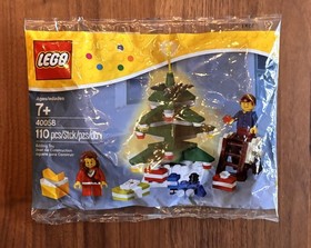 TWO LEGO HOLIDAY 40058 DECORATING TREE POLYBAG & 2011 HOLIDAY MAGNET 853353 NEW!