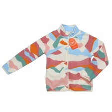 Wonder Nation Microfleece Full Zip Jacket Pink Mountain Multi Girl's SIZE S/6-6X