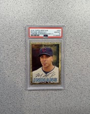 Marketplace image: 2016 Topps Heritage #253 Michael Brantley Chrome Superfractor 1/1 PSA 10 RARE
