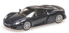 Minichamps 870062138 1:87 Blue 2015 Porsche 918 Spyder Plastic Model