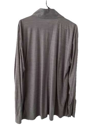 Nike Dri Fit Mens 2XLT (Tall) Gray Long Sleeve 1/4 Zip Highneck Pullover Shirt - Picture 8 of 8