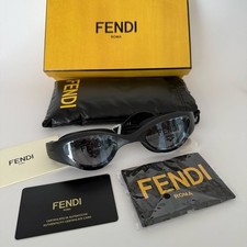 NEW Fendi Swim Goggles in Black / Smoke