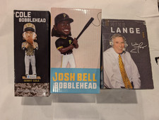 Lot of 3 Pittsburgh Pirates Bobblehead Mike Lange Josh Bell Gerrit Cole