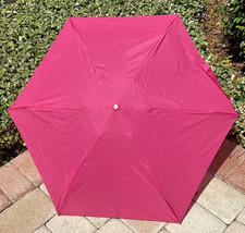 TOTES WOMEN'S UMBRELLA MINI PINK MANUAL ONE PERSON 6 IN LONG 38 INCHES NWT