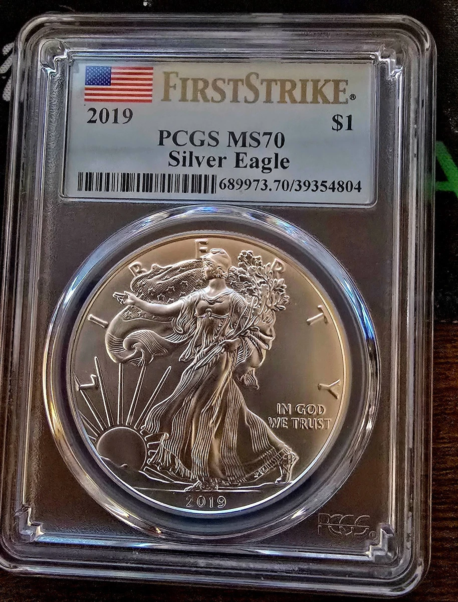25+ American Eagle MS 70 Graded 2019 Silver Bullion Coins for sale