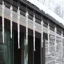 Jenaai 12 Pcs Extra Large Icicle Ornaments 10-12 Inch Acrylic Christmas Tree... 