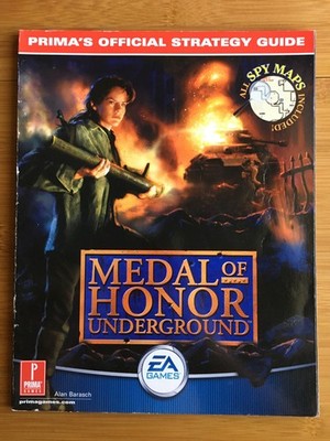Medal of Honor Underground Prima's Official Strategy Guide PS1 PSX Playstation 1