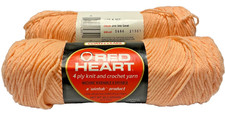 Red Heart Yarn Color 246 Sea Coral 3.5 oz Orlon Acrylic 4 Ply