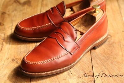 Alden hellbraune Leder Penny Halbschuhe Schuhe Herren UK 11,5 EU 45,5 US 12,5