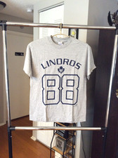 Toronto Maple Leafs #88 Eric Lindros Gray Cotton Shirt Adult Large Vintage