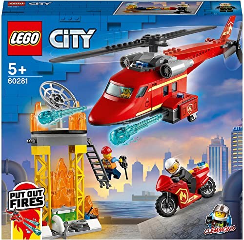 LEGO City Пожарно-спасательный вертолет 60281 Игрушечный конструктор Кирпичи 212шт